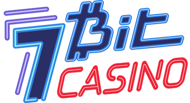 Official 7bit Casino logo featuring a stylized 7 and poker chip motif